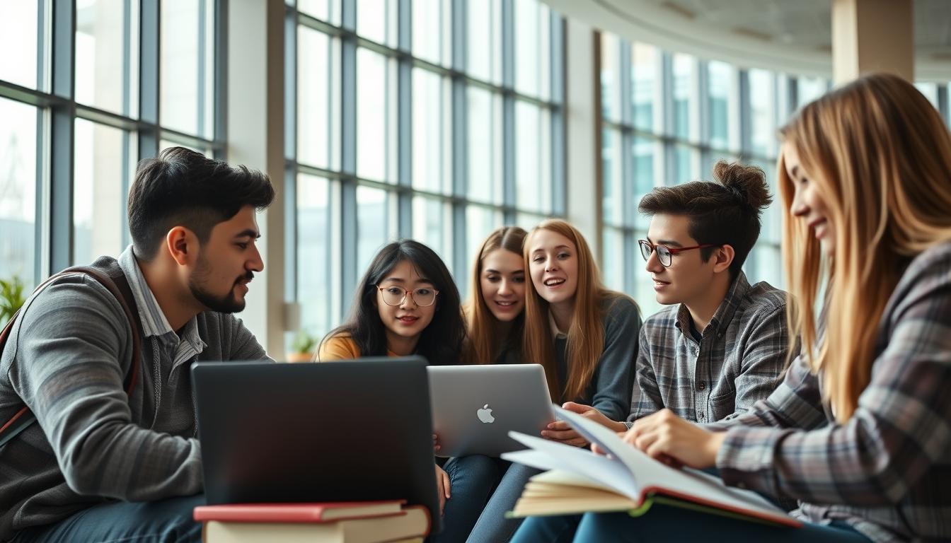 Student developing practical and academic skills